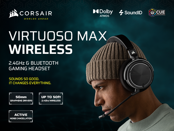 wireless headset; bluetooth headset; gaming headset; dolby atmos headset;