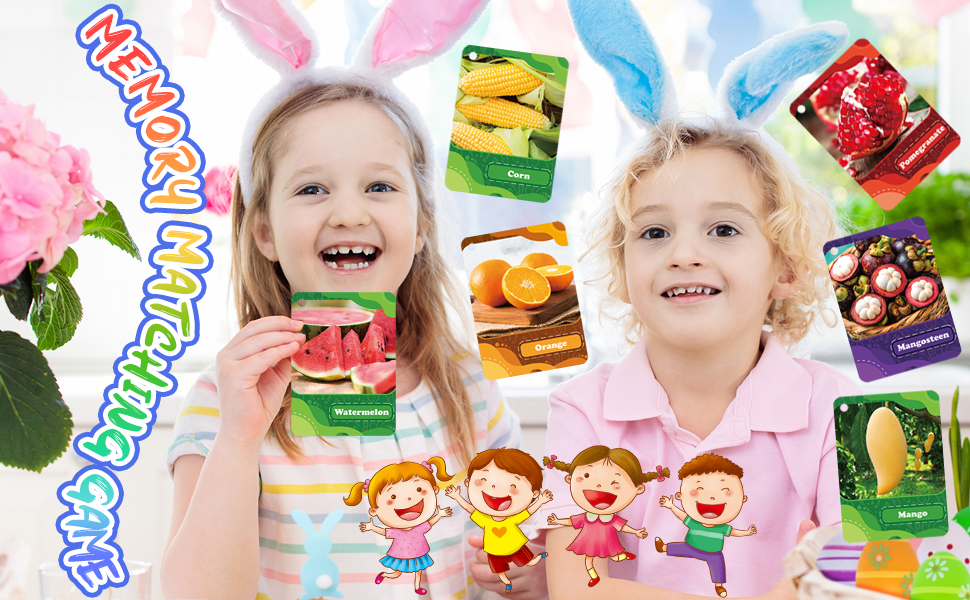 45pcs 과일과 채소인지 카드