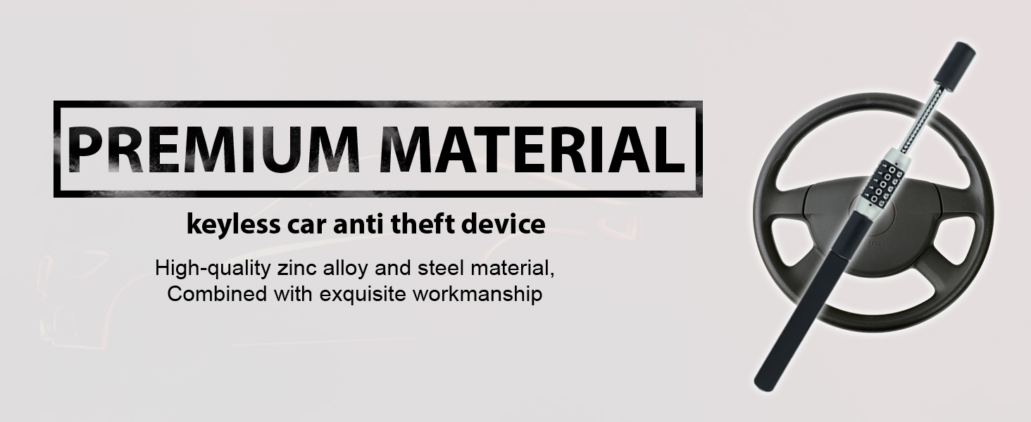 WOPYETA Steering Wheel Lock, AntiTheft Car Device