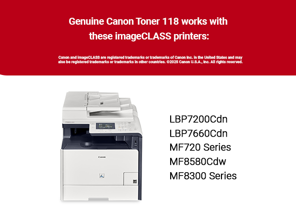 Amazon.com: Canon 118 Genuine Cyan Toner Cartridge