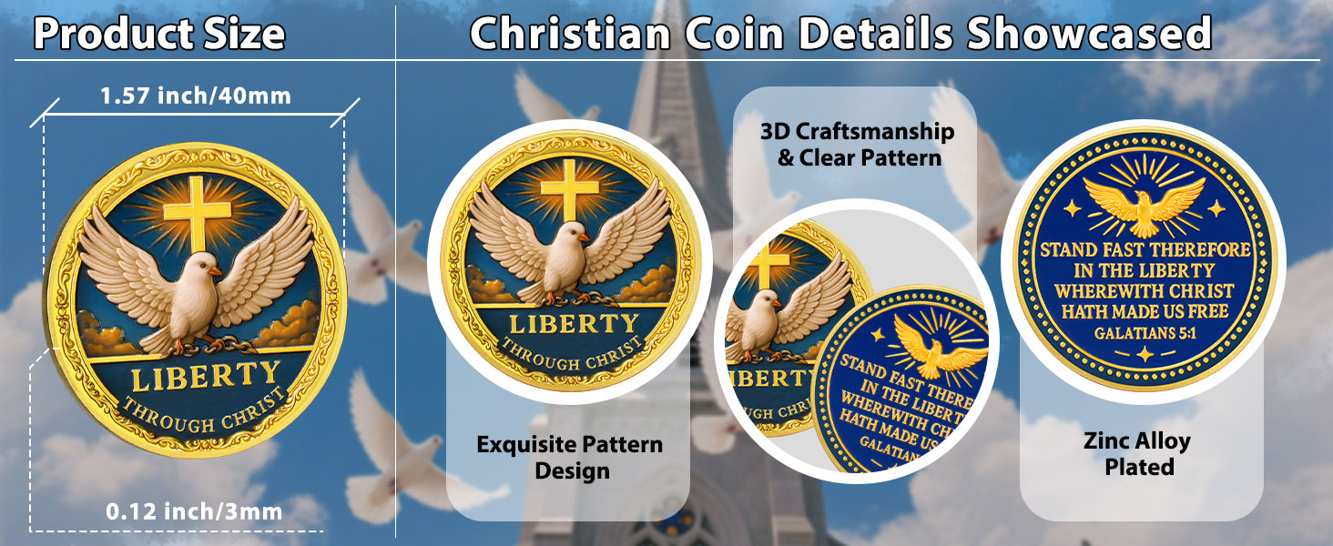 religious challenge coin for men women