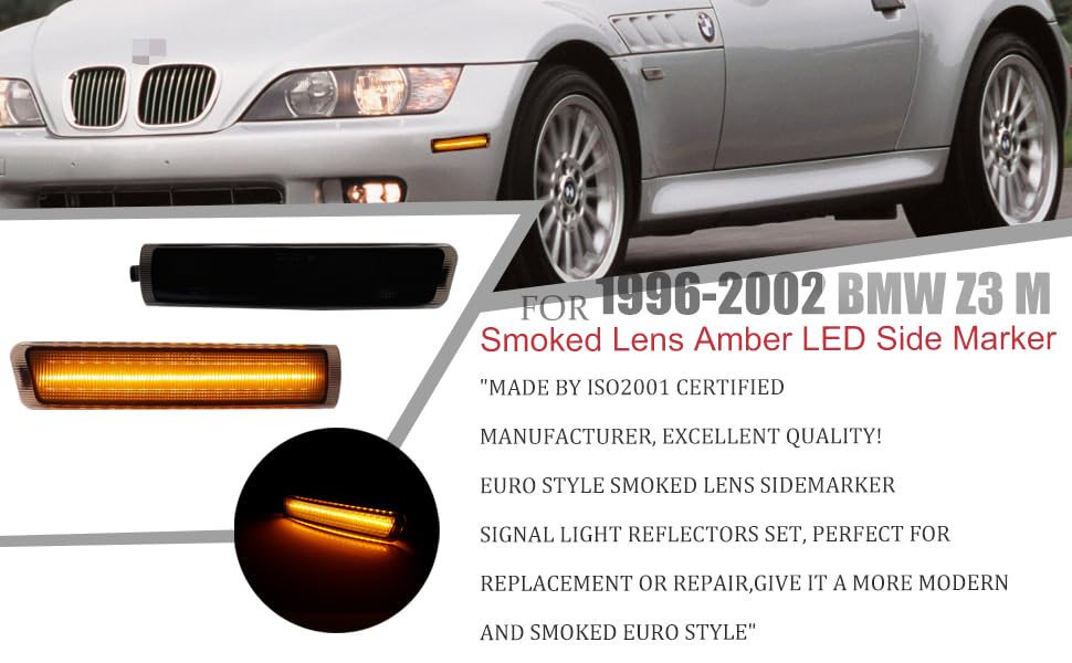 小物 wwmw Amazon.com: ADIIL Smoked Lens Amber Full LED Front Fender