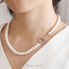 Amazon | [Mani・Mani] マンテル ネックレス 淡水真珠 7-7.5mm
