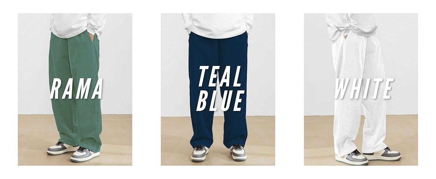 SMOWKLY Men's Causal Baggy Fit Jogger || Lightweight & Flexible Elastic Waist with Drawstring 