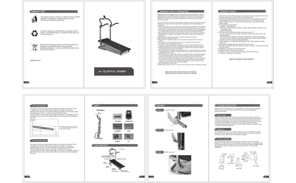 Walking Exercise Machine with Digital LCD Display for Home