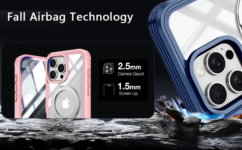 vGolvin for iPhone 16 Pro Max Case with Invisible