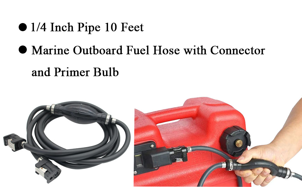 ZZCSZ 6Y2243065500 6Y2243065600 Boat Fuel Line Assembly Kit 1/4 Inch Pipe 10
