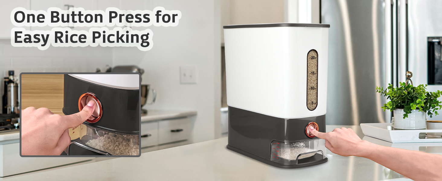 rice storage container 25lbs