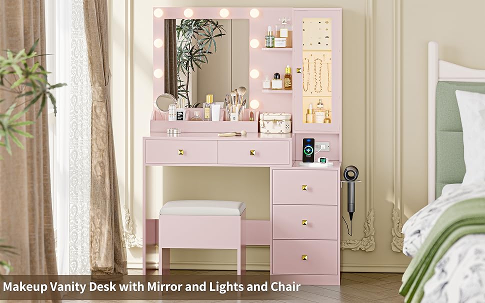 pink vanity