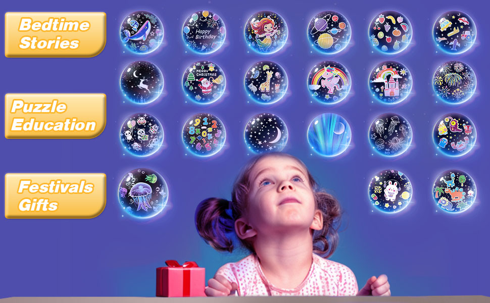 Jellyfish, Whale, Unicorn, Dinosaur, Dolphin, Rainbow, Constellations, Moon, Merry Christmas