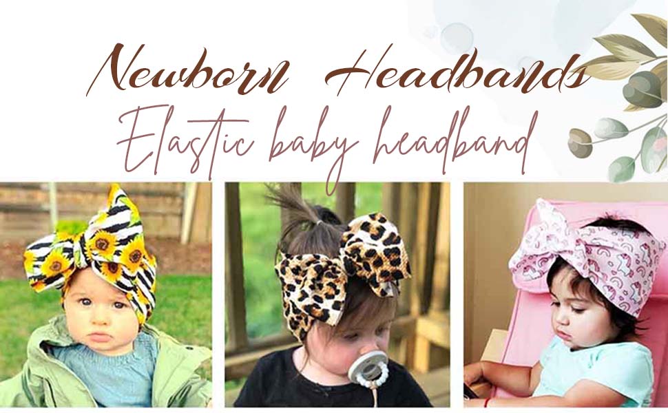 Bow elastics handmade hair accessories for baby girls