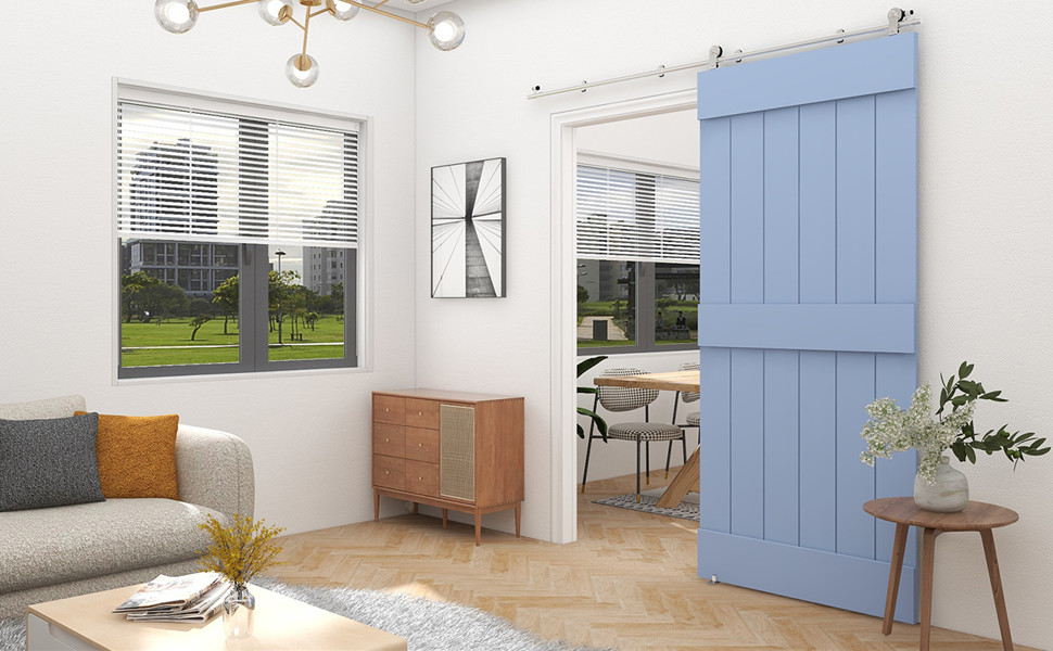 Sliding barn door hardware kit