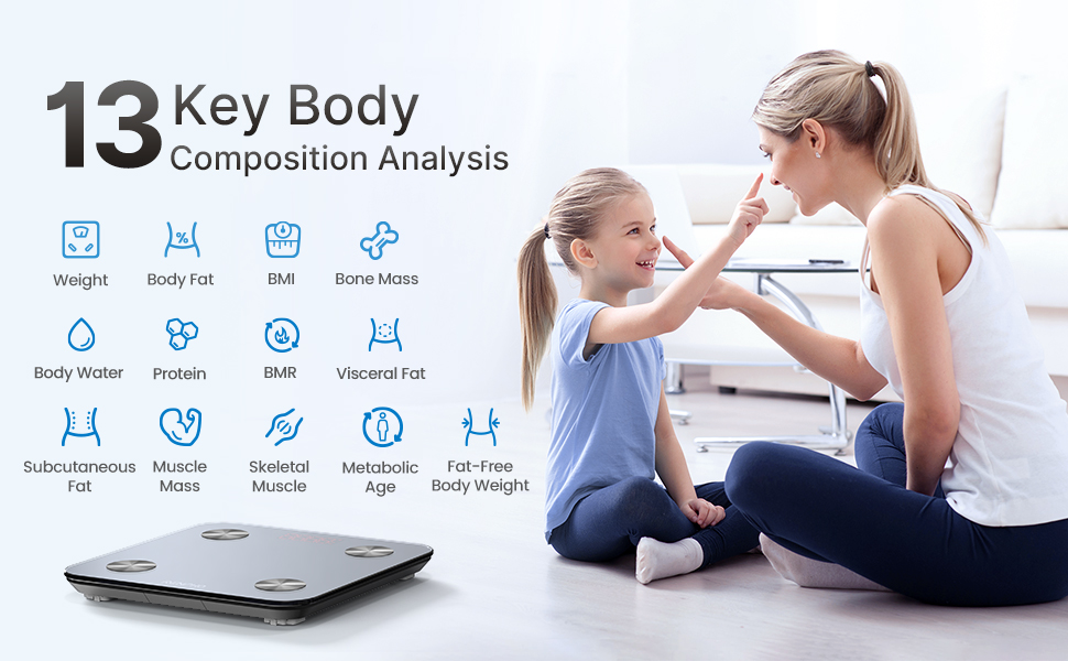 RENPHO Scale for Body Weight, Elis 1 Smart Bathroom Scale, Bluetooth