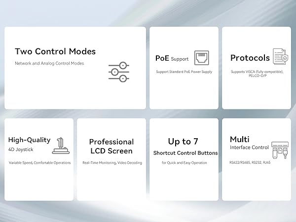 Tenveo KB200PRO - New PTZ Camera Joystick Controller with LCD Real-time Preview