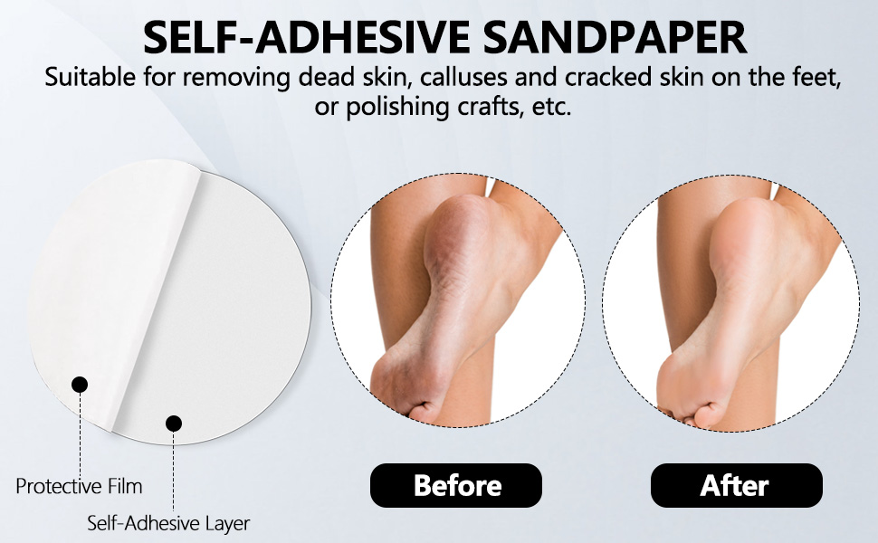 Replaceable Sandpaper Refill Discs