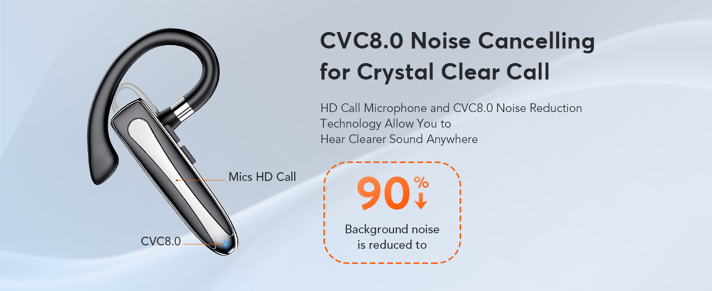 CVC8.0 Noise Cancelling for Crystal Clear Call