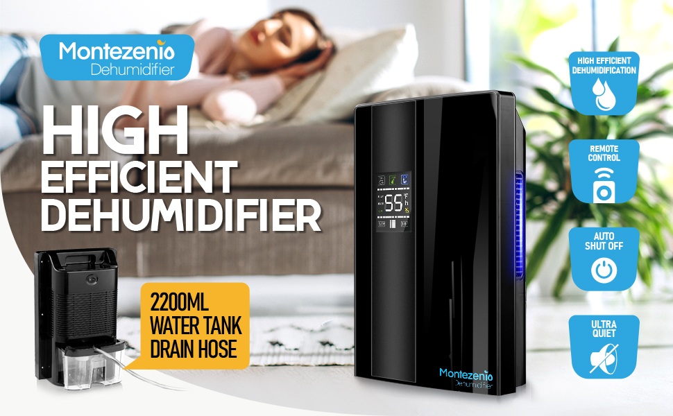 Dehumidifiers for Home with Remote Control, 400 Sq.ft, Ultra Quiet