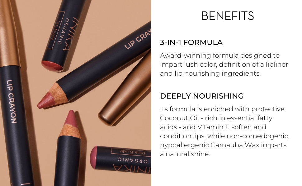 INIKA Organic Lipstick Crayon Benefits