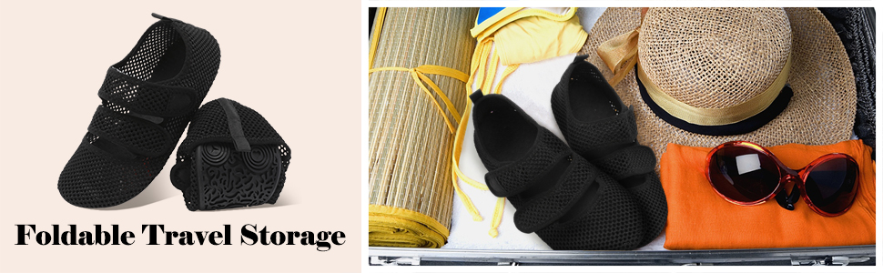 L-RUN Water Shoes Women Men Quick Dry Barefoot Beach Swimming Surfing Yoga Shoes Adjustable Wide Minimalist Sandals for Indoor Outdoor 19 swim shoes