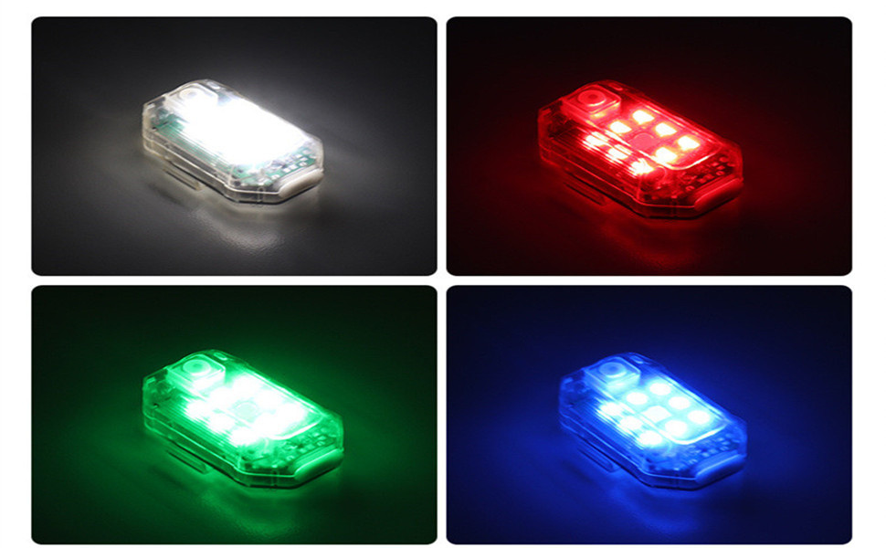 LOHUWO High Brightness 7 Colors Wireless Led Strobe AntiCollision Lights with