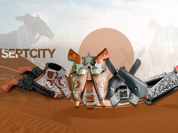 Amazon.com: SeptCity 2PCS Western Cap Guns Toy Revolver with