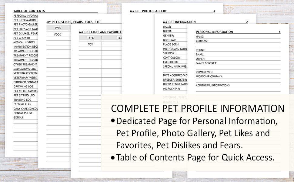 Pet Health & Wellness Log Book