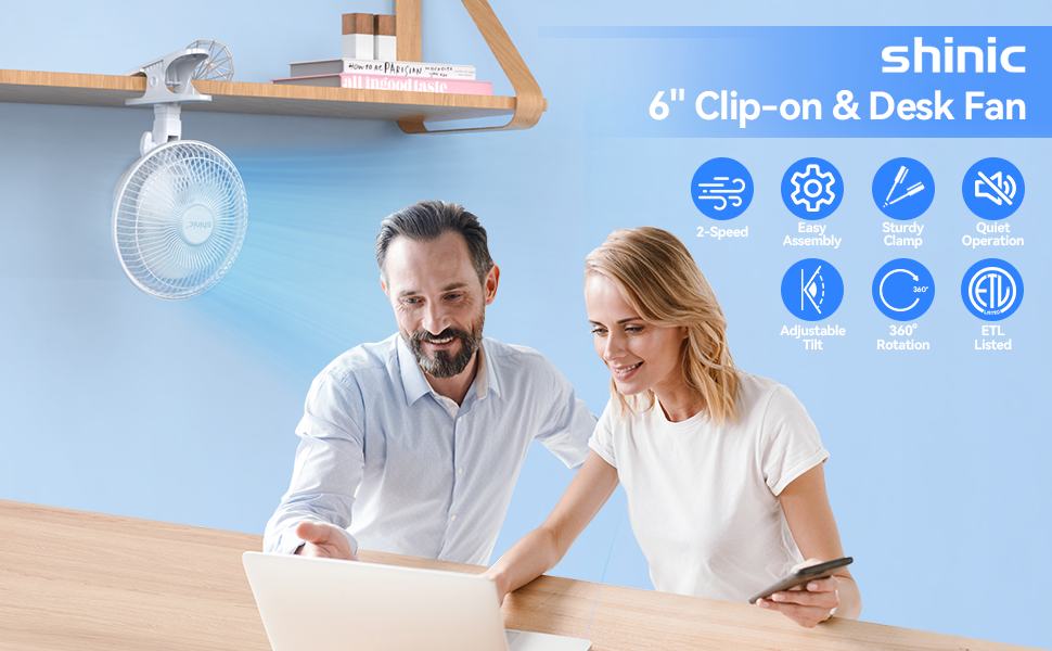 6-inch Clip-on &amp; Desk Fan
