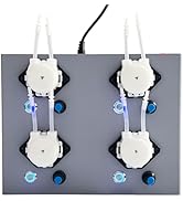 Gikfun 12V 4 Channel Peristaltic Dosing Pump, Remote Control Adjustable Liquid Metering Pump with...
