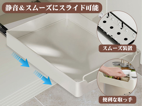 Amazon.co.jp: 【2個セット】 シンク下 収納 引き出し スライド
