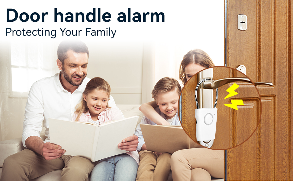 TürgriffAlarm, 120dB Türsensor Door, Window Sensor Alarmanlage