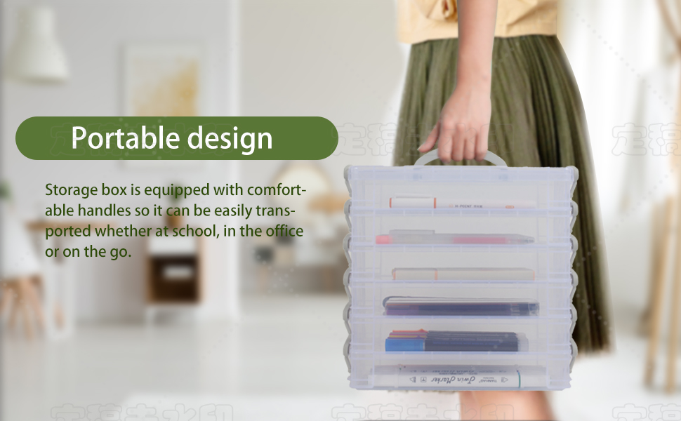 Stackable Transparent Pen Box