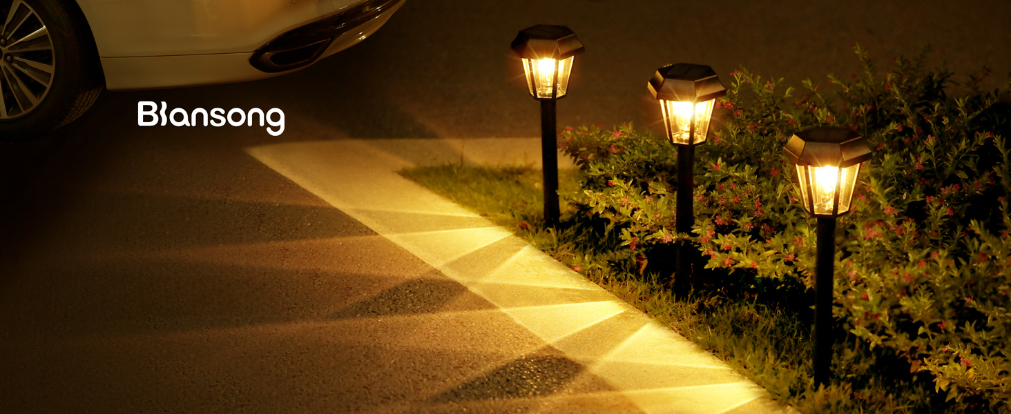 solar driveway lights outdoor for yard