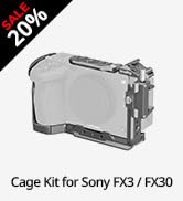 SmallRig FX3 / FX30 HawkLock Quick Release Camera Cage Kit for Sony with Cable Clamp, Bulit-in QR...