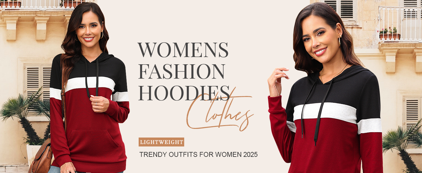 hoodies for women long sleeve shirts for women fall clothes sweatshirt for women