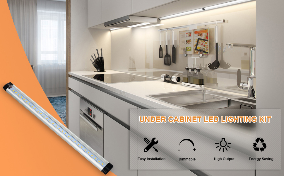 LED Under Lighting Kit, Plug in Corded 12V Under Lights