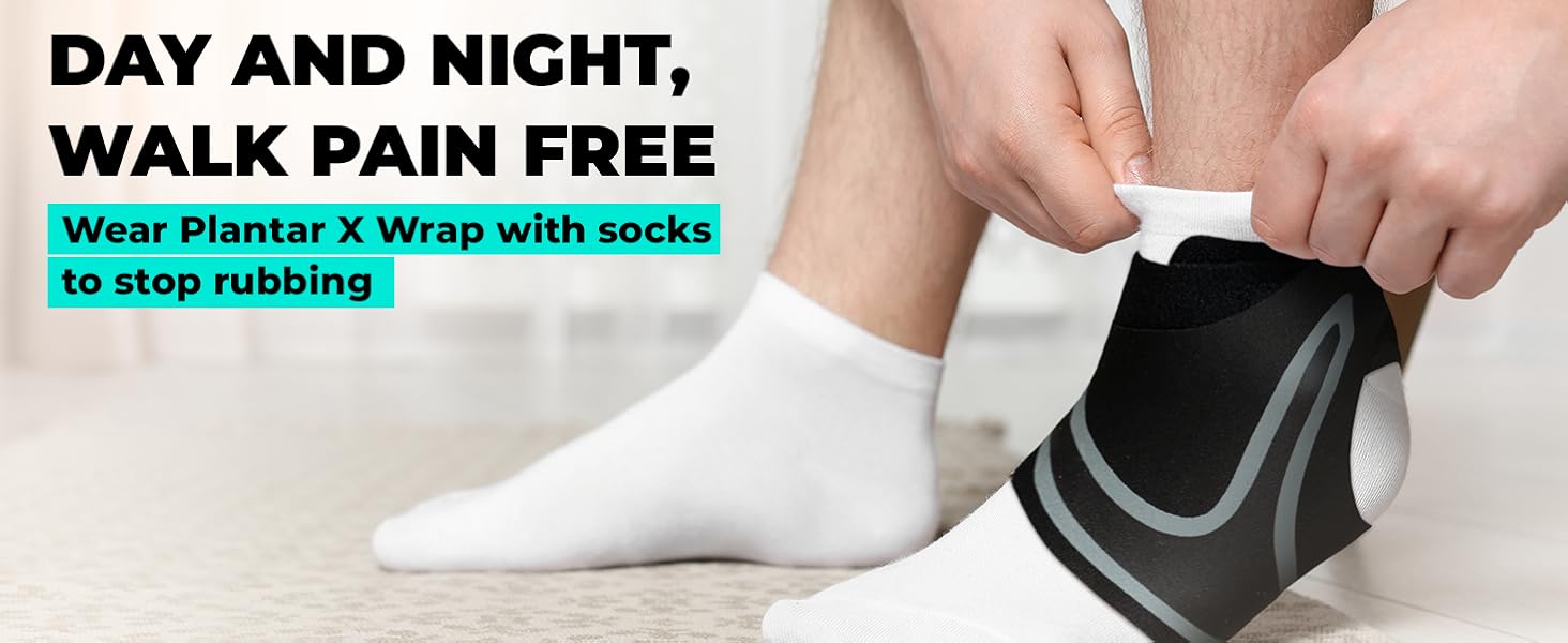 CARESOLE Plantar X Wrap (Medium Size) Compression Ankle