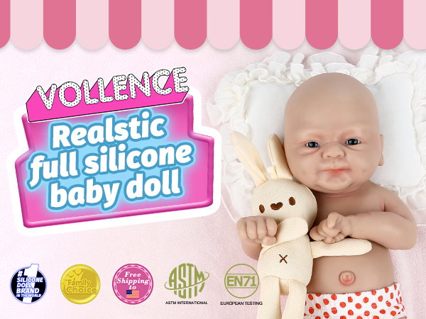 full silicone baby doll