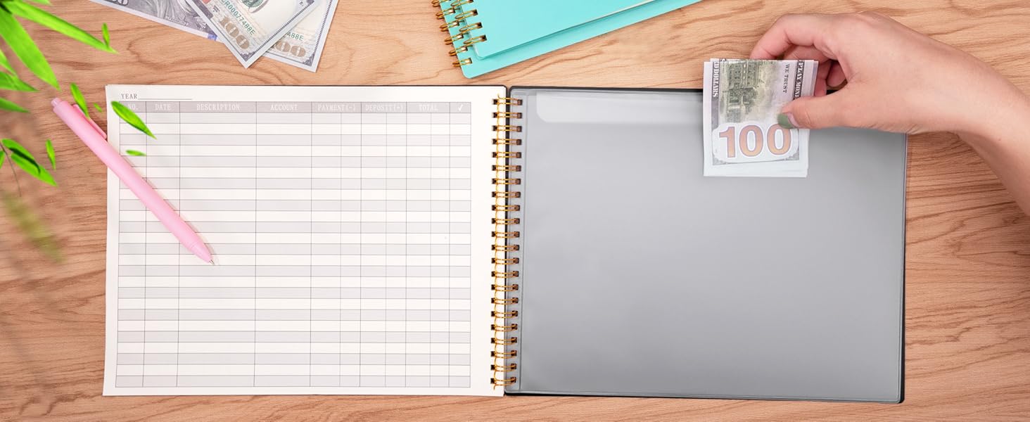 Accounting Ledger Book for Small Businesses and Home Budget Tracking