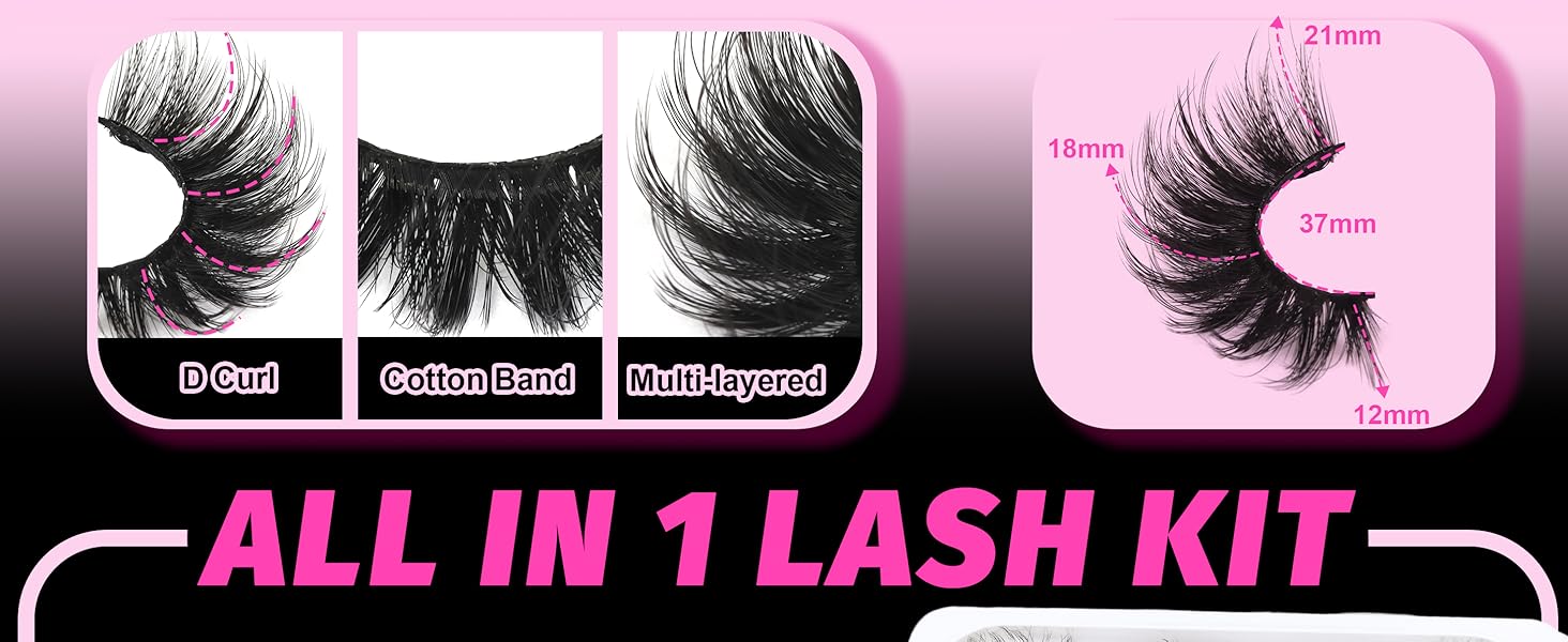 D Curl, Cotton Band, Multi-layered