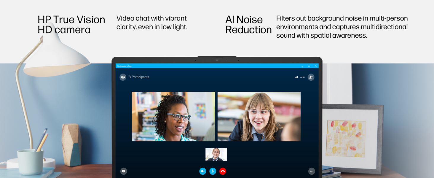 true vision camera bright clear clarity video chat call zoom virtual meeting noise removal sound