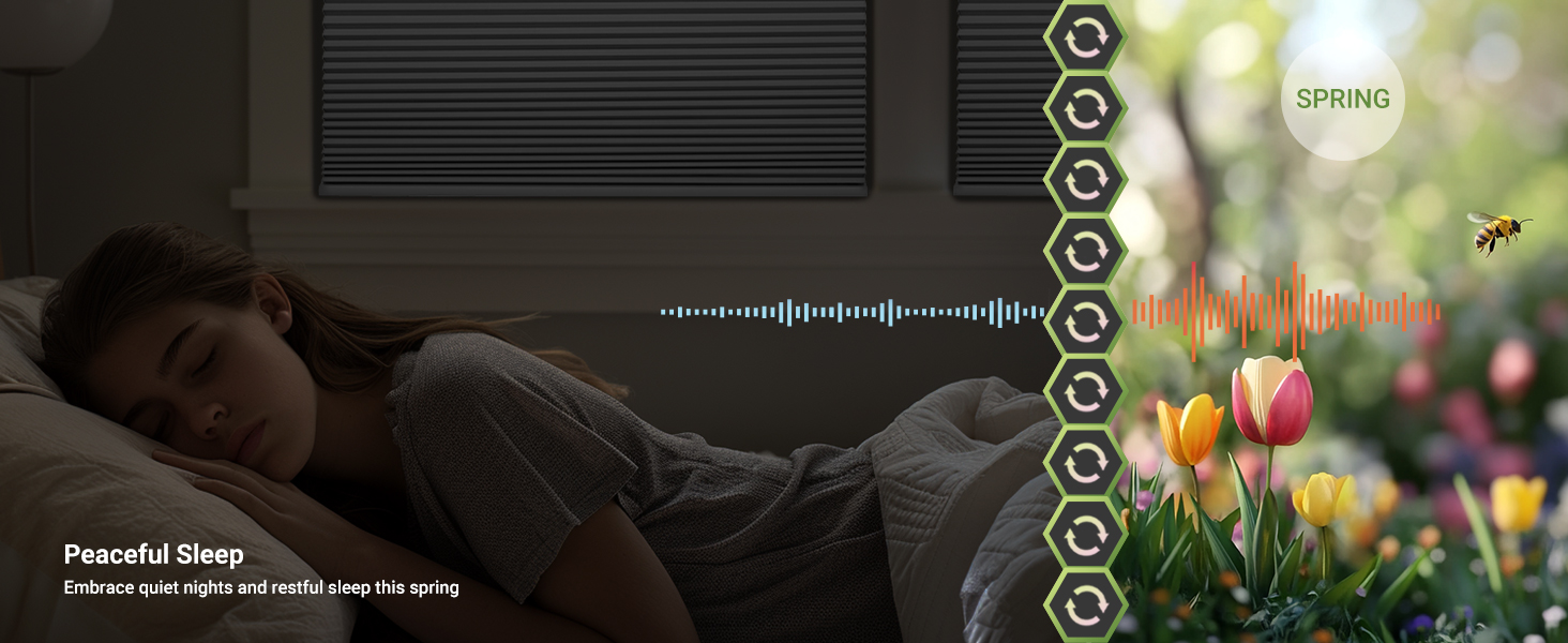 MoDanCeQ Cordless 1.5" Blackout Cellular Shades for Windows