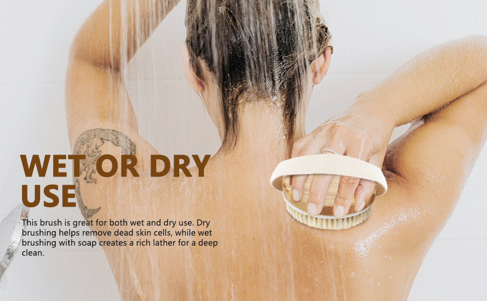 soft and firm brushes