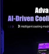 llano V12 Ultra Laptop Cooling Pad with Intelligent Software Control, RGB Gaming Laptop Fan Coole...