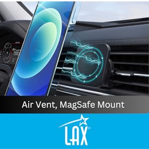 LAX MagSafe Compatible Car Mount-MAGAIRVNT