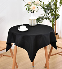 beside table cover