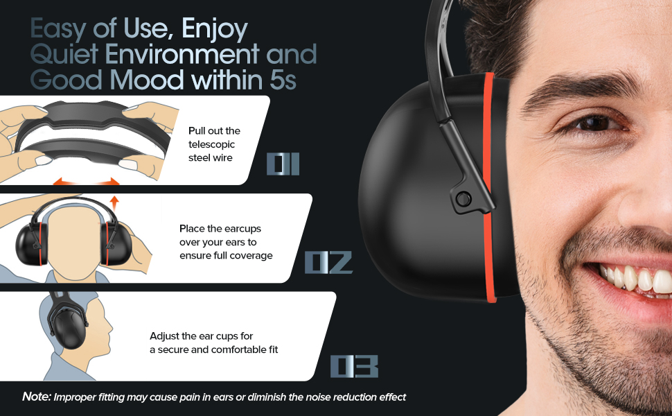 𝟐𝟎𝟐𝟒 𝐔𝐩𝐠𝐫𝐚𝐝𝐞 𝐒𝐍𝐑 𝟑𝟕𝐝𝐁 Hearing Protection Ear Muff for Noise Reduction