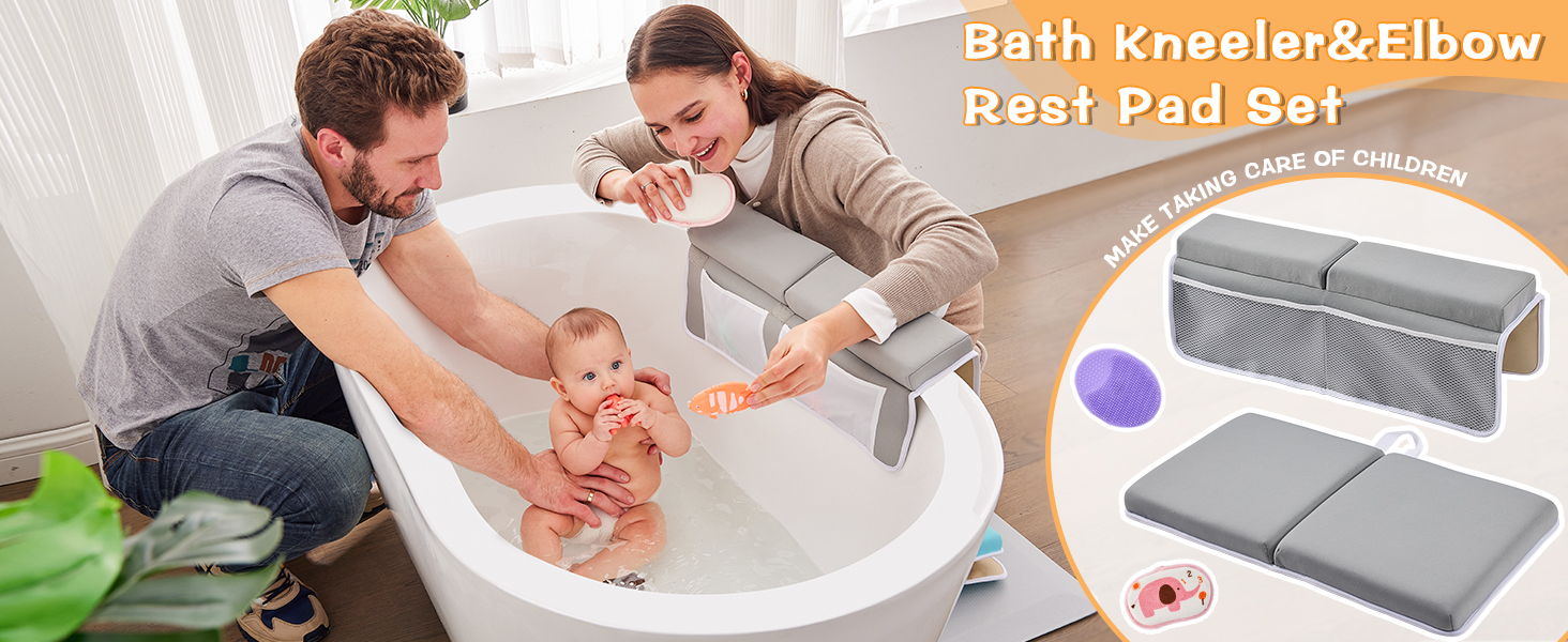 bath kneeler and elbow rest pad set