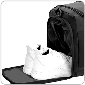 sport gym bag with shoes compartment