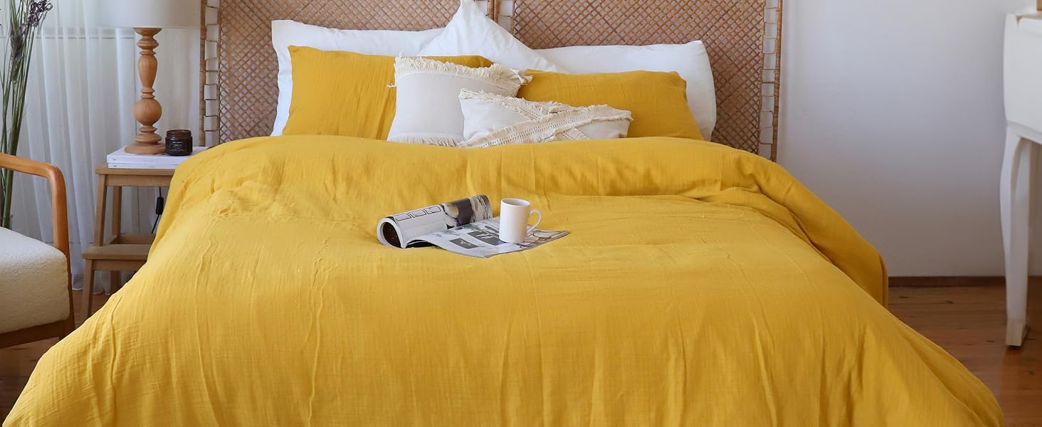 Viva Maison Muslin Duvet Cover Set of 3, Available in