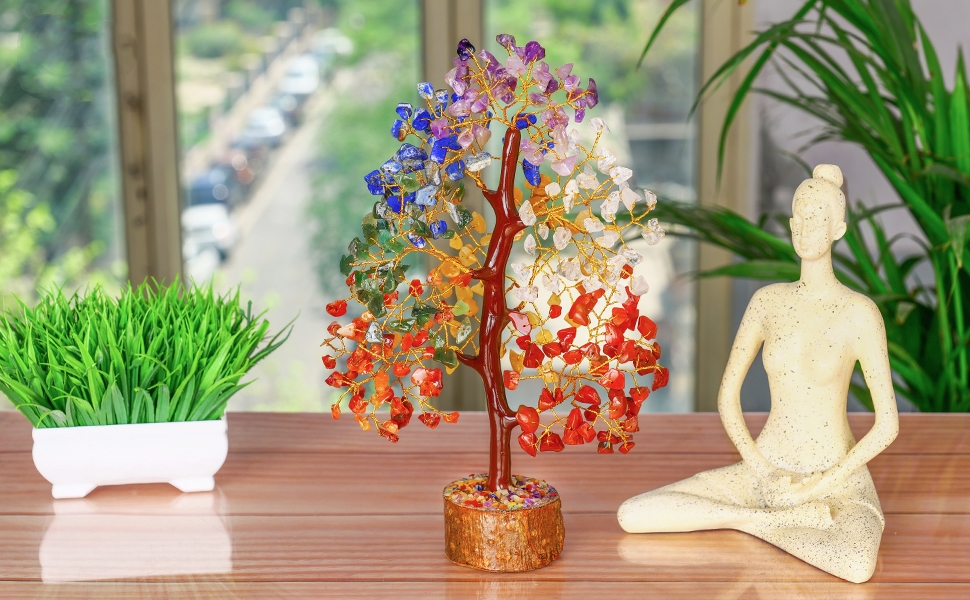 Seven Chakra Crystal Tree